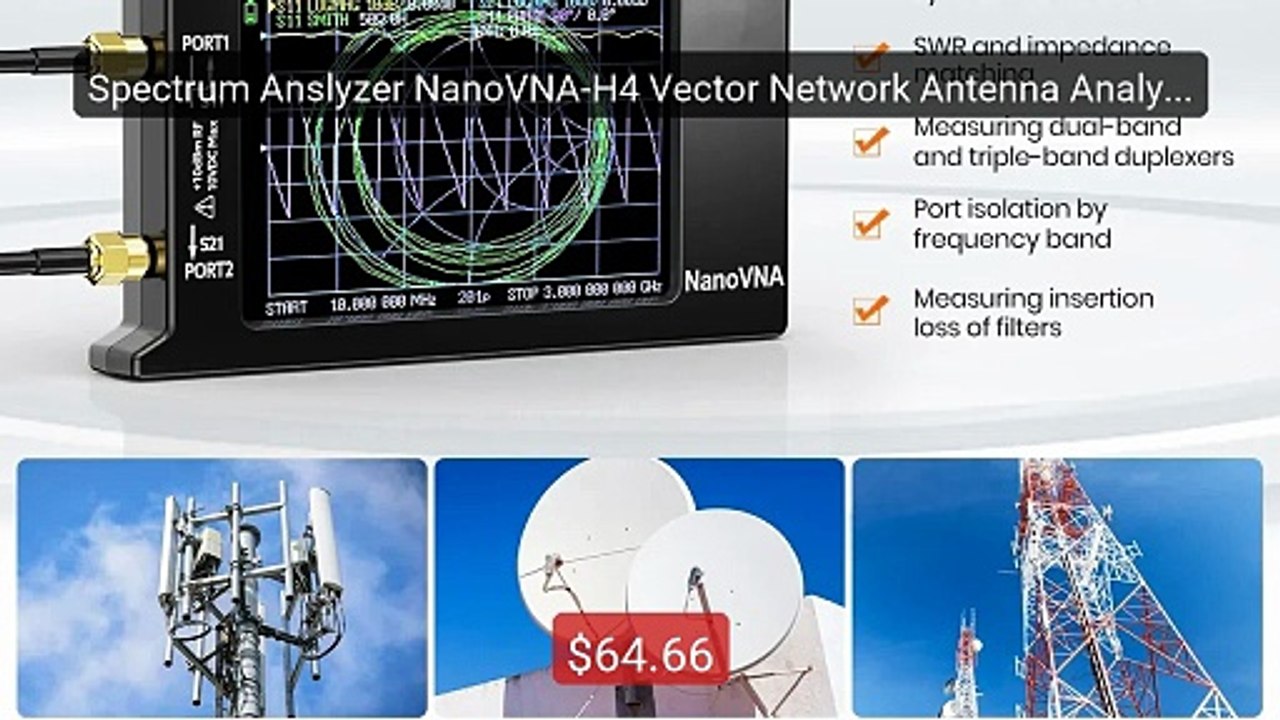 Spectrum Anslyzer NanoVNA-H4 Vector Network Antenna Analyze... -- Top Pick 2026 | Unbeatable Price!