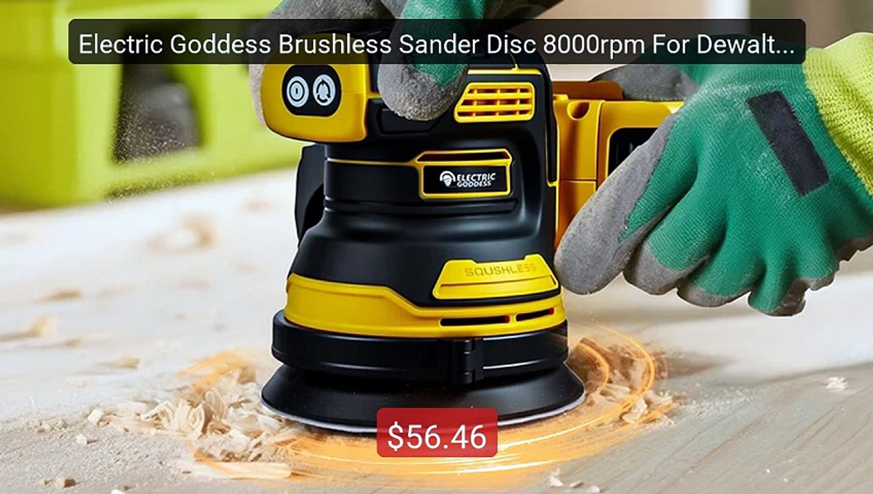 Electric Goddess Brushless Sander Disc 8000rpm For Dewalt 20V ... -- Best Buy 2026 | Great Quality!