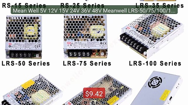 Mean Well 5V 12V 15V 24V 36V 48V Meanwell LRS-50/75/100/150/20... Best Buy 2026 | Great Quality!