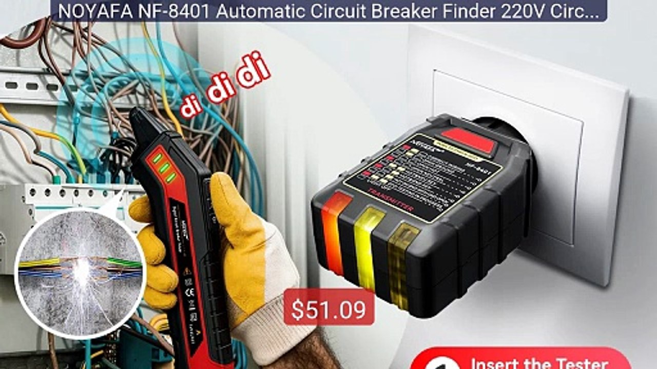 NOYAFA NF-8401 Automatic Circuit Breaker Finder 220V Circui... -- Top Pick 2026 | Unbeatable Price!