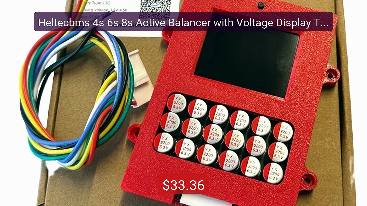 Heltecbms 4s 6s 8s Active Balancer with Voltage Display TFT L... -- Amazing Value 2026 | Must Have!