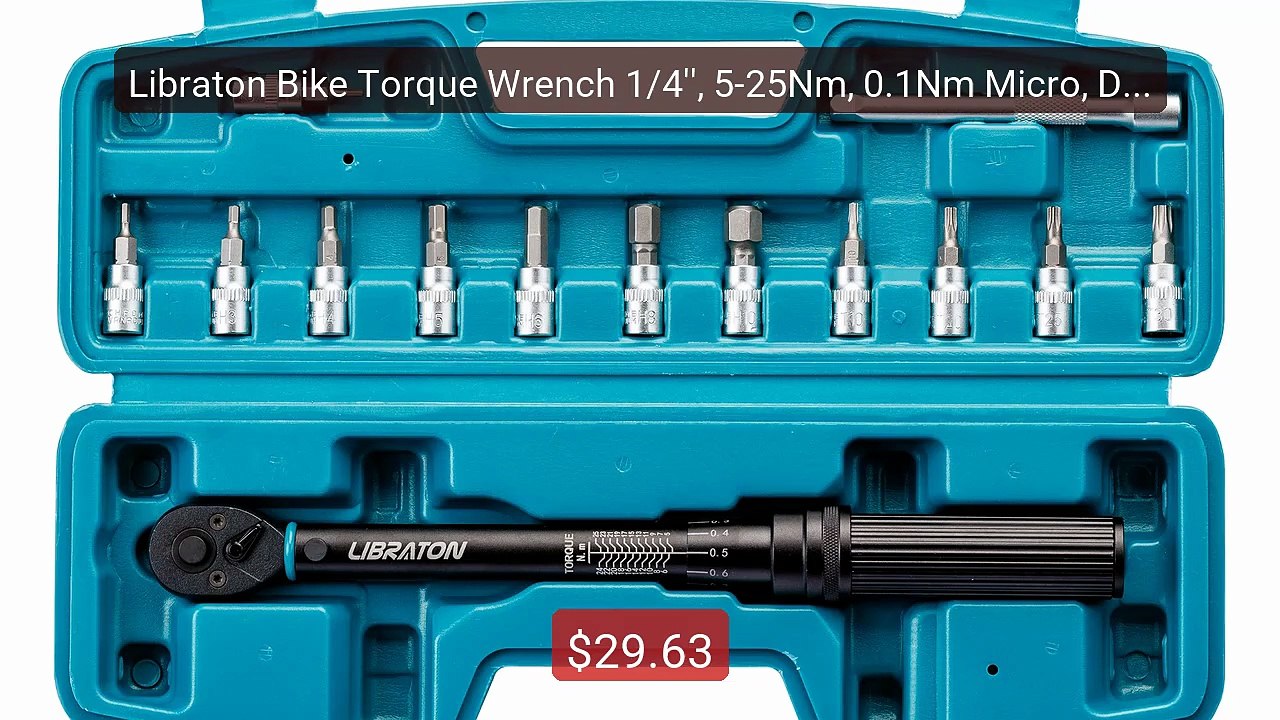 Libraton Bike Torque Wrench 1/4'', 5-25Nm, 0.1Nm Micro, Drive Clic... -- Best Deal 2026 | Shop Now!