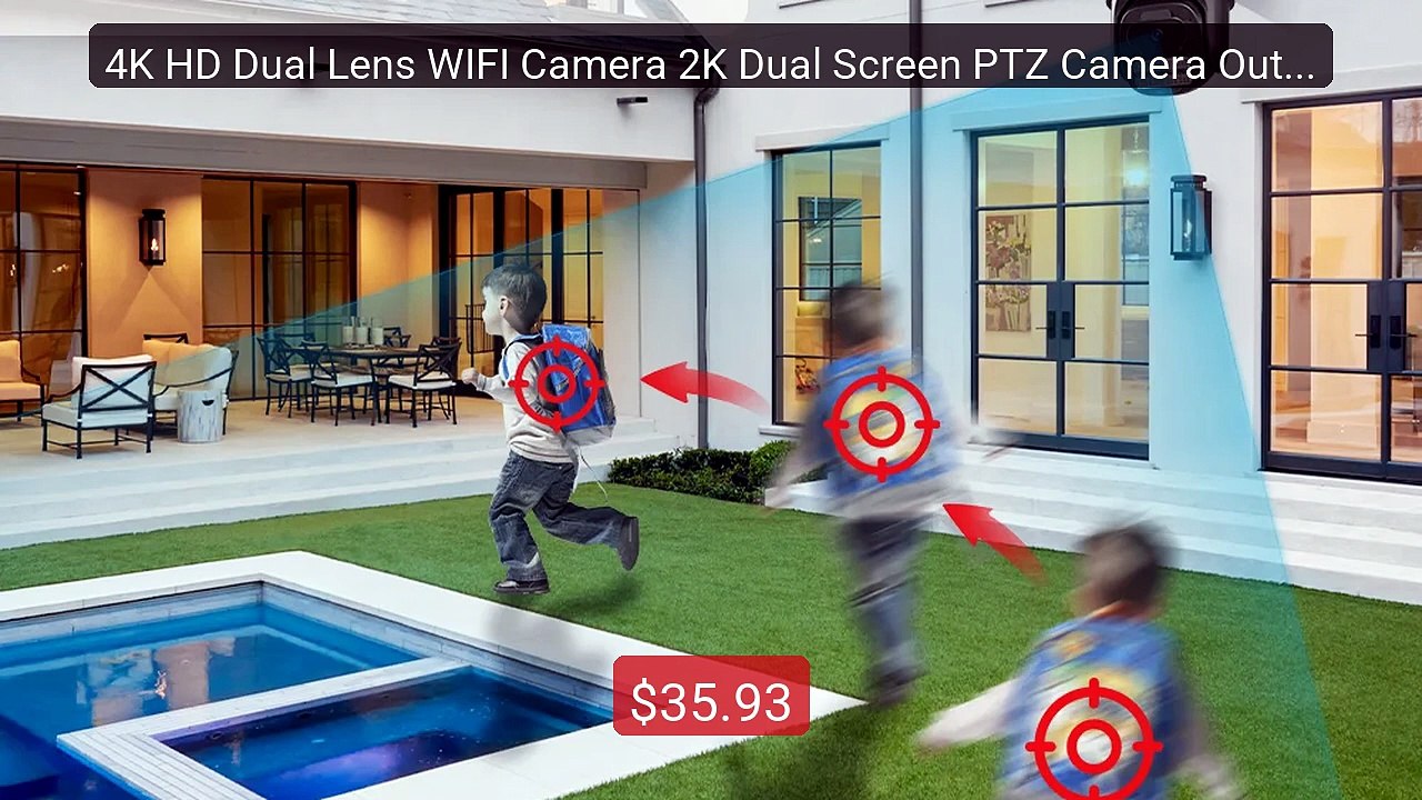 4K HD Dual Lens WIFI Camera 2K Dual Screen PTZ Camera Outdoor ... -- Best Buy 2026 | Great Quality!