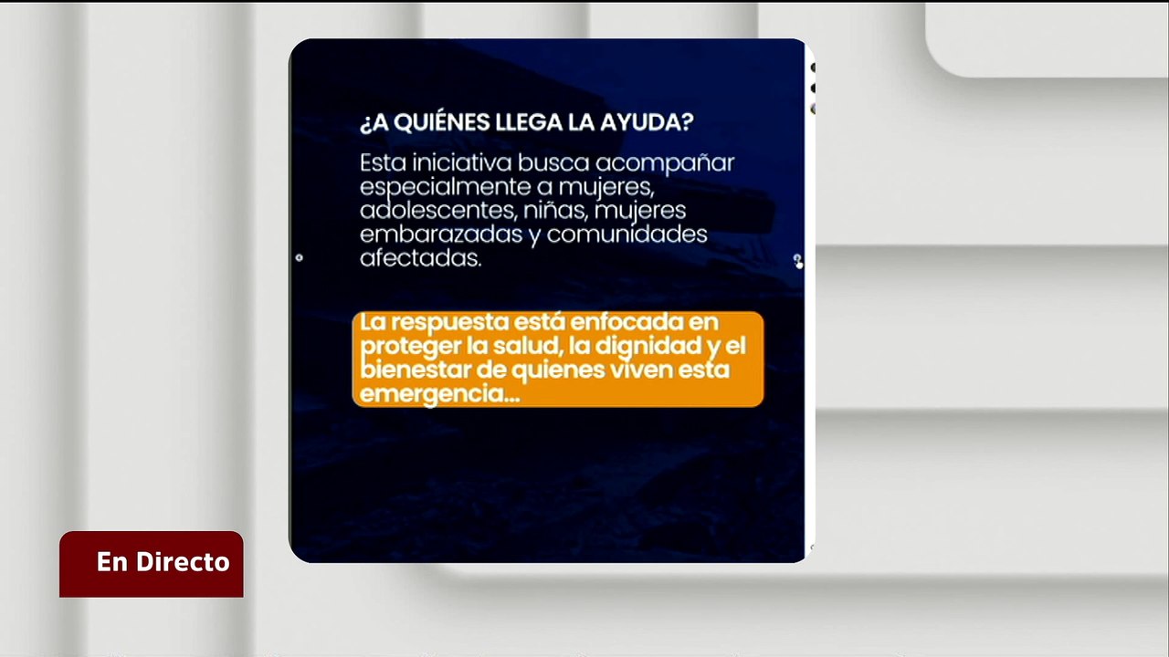 LVBP y UNFPA se suman al llamado de apoyo para las personas afectadas por los sismos
