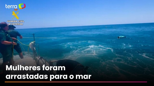 Mulheres são resgatadas após serem levadas por correnteza em praia da Espanha