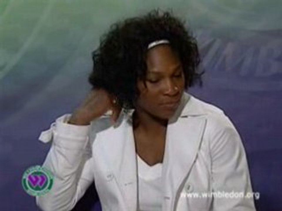 S. Williams Interview Wimbledon 2008 Day 8