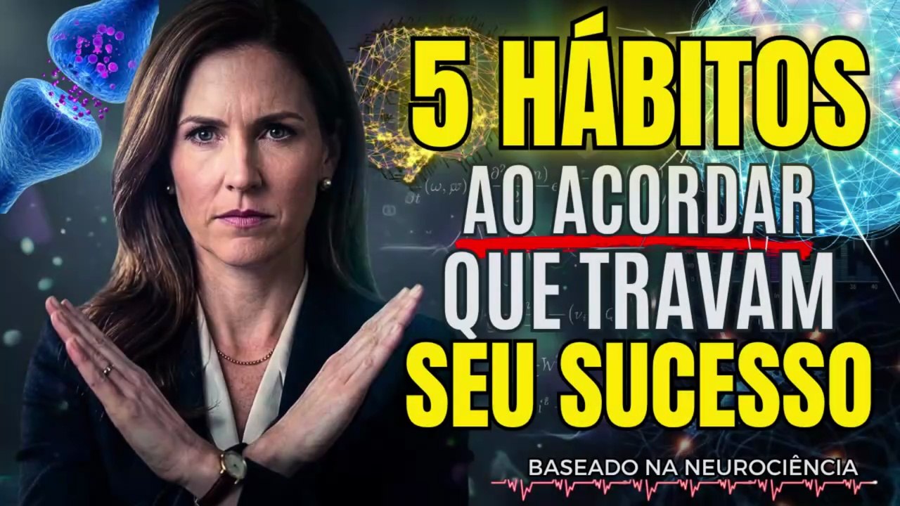5 HABITOS AO ACORDAR QUE TRAVAM SEU SUCESSO _ BLINDAGEM MENTAL