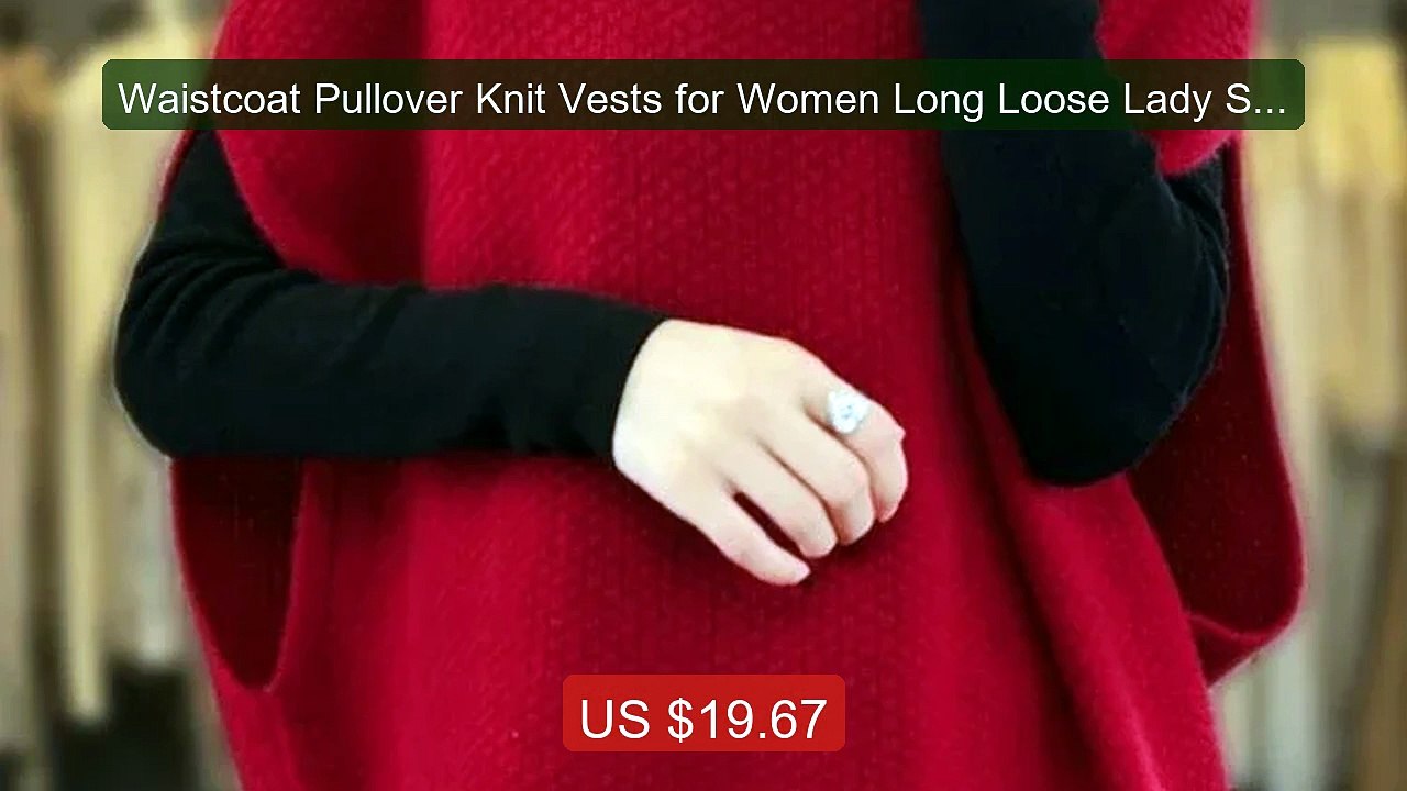 Waistcoat Pullover Knit Vests for Women Long Loose Lady Sweate... -- Best Buy 2026 | Great Quality!