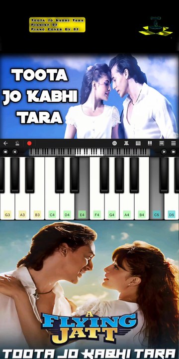 Toota Jo Kabhi Tara | Piano Cover By DJ | Pianist DJ | Walk Band