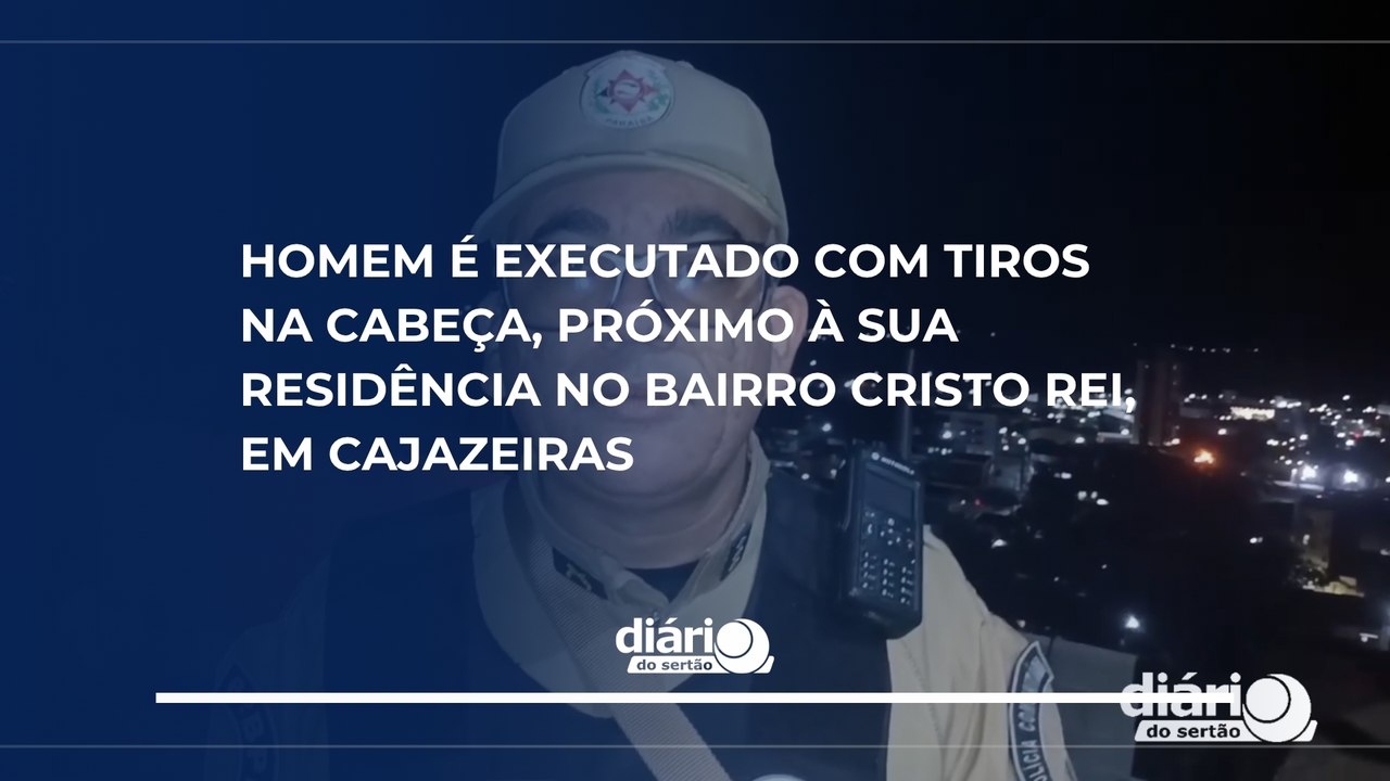 Homem é executado com vários tiros na cabeça, próximo à sua residência no bairro Cristo Rei, em Cajazeiras