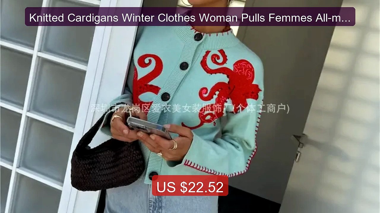 Knitted Cardigans Winter Clothes Woman Pulls Femmes All-match Loos... -- Best Deal 2026 | Shop Now!