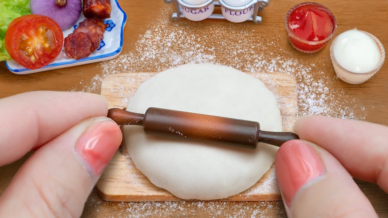 So Yummy Cooking Burger Pizza in Miniature Kitchen 🍔🍕 Awesome Tiny Fast Food Recipe Idea