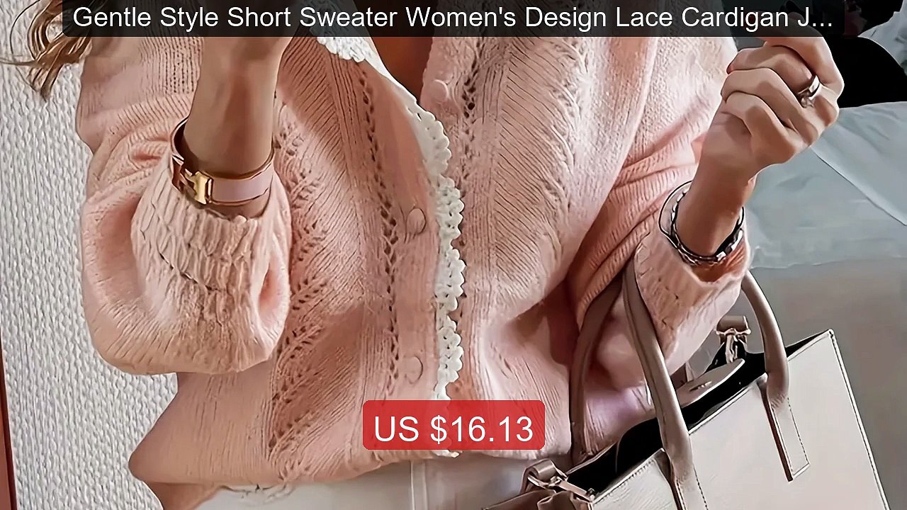 Gentle Style Short Sweater Women's Design Lace Cardigan Jacke... -- Amazing Value 2026 | Must Have!