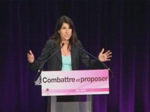 Aurélie Filippetti à la Maison de la Chimie, 28 juin 2008