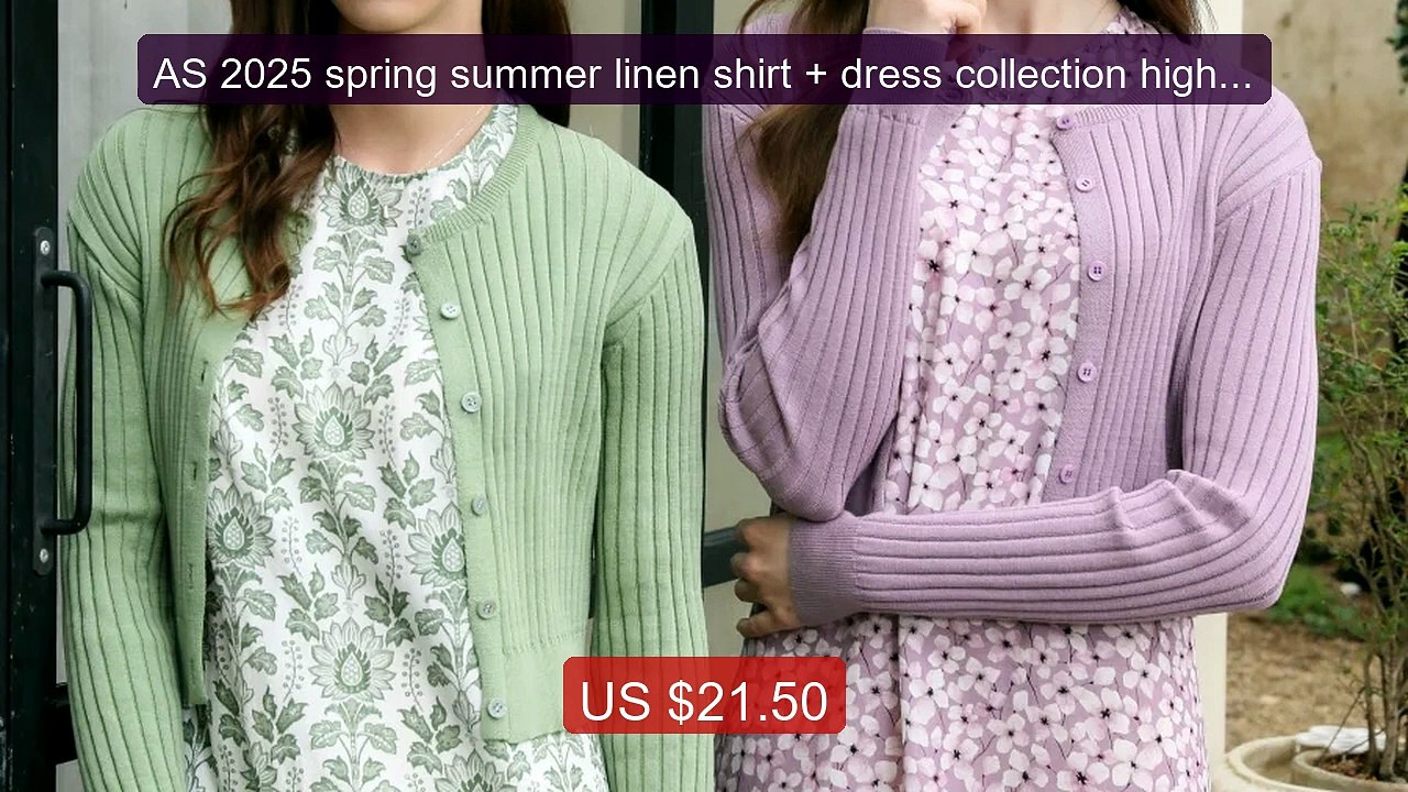 AS 2025 spring summer linen shirt + dress collection high quality ... -- Best Deal 2026 | Shop Now!