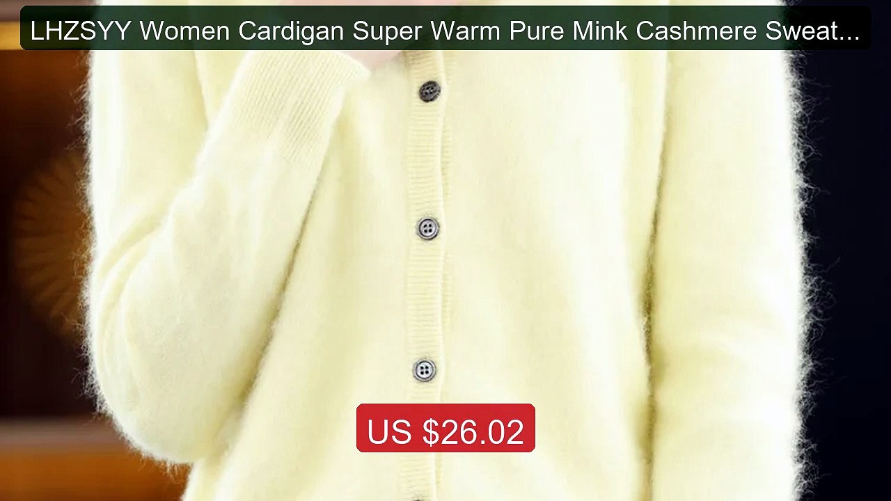 LHZSYY Women Cardigan Super Warm Pure Mink Cashmere Sweaters ... -- Amazing Value 2026 | Must Have!