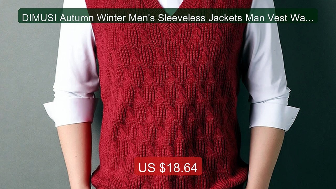 DIMUSI Autumn Winter Men's Sleeveless Jackets Man Vest Warm Ju... -- Best Buy 2026 | Great Quality!