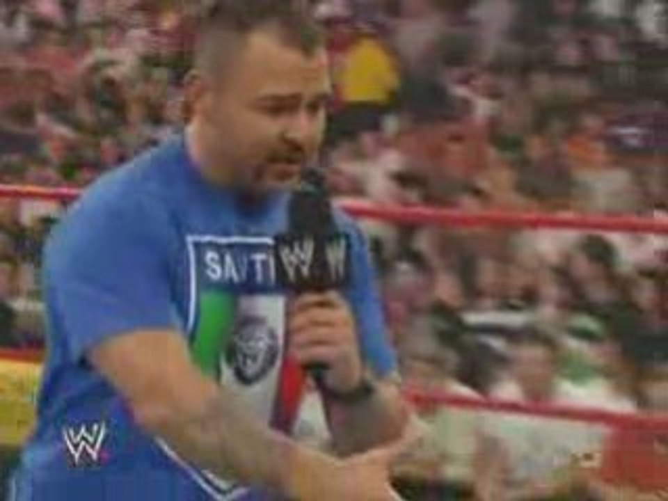 Rey Mysterio delivers a 619 to Santino Marella 30/6/08