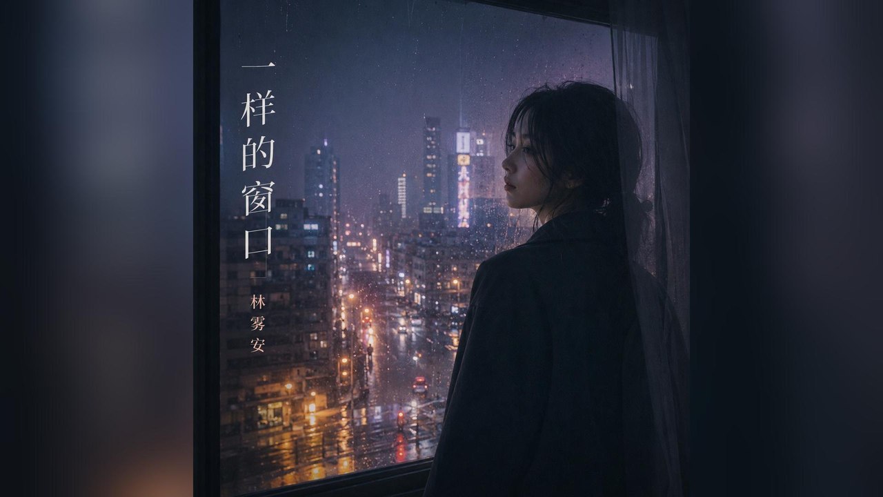 林霧安-一樣的窗口『推開門是一陣陌生的孤獨關上燈是一場漫長的放逐這世界跑得太快讓人糊塗』#林霧安 #一樣的窗口【動態歌詞/Lyrics Video】