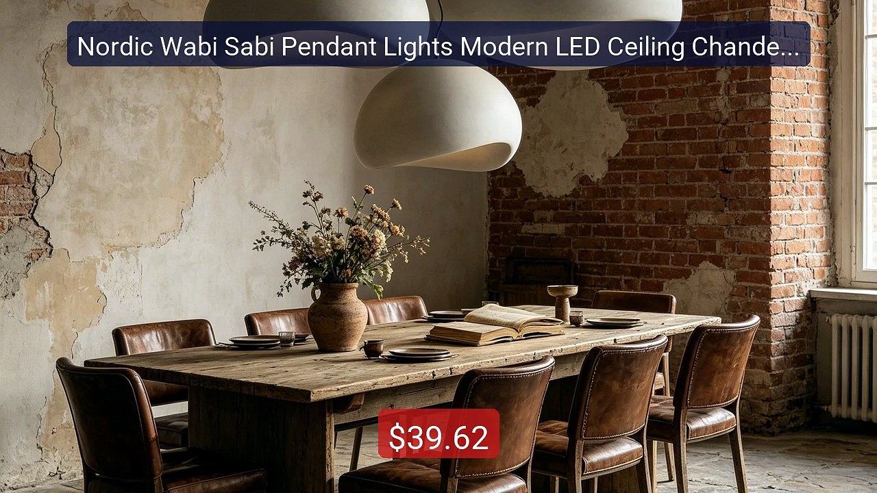 Nordic Wabi Sabi Pendant Lights Modern LED Ceiling Chandelier... -- Amazing Value 2026 | Must Have!