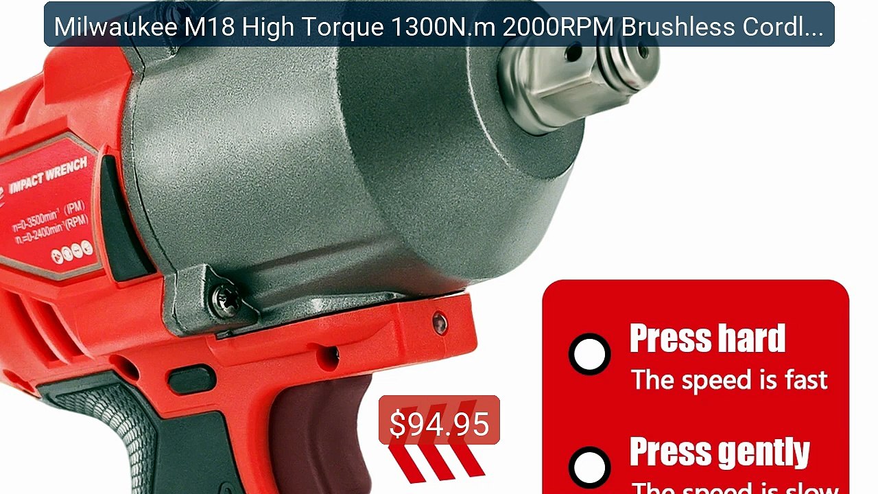 Milwaukee M18 High Torque 1300N.m 2000RPM Brushless Cordless 1/2" ... -- Best Deal 2026 | Shop Now!