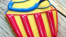 Cute Stars And Stripes Cookie🧁 #cookiedecorating #satisfying #royalicing #4thofjuly