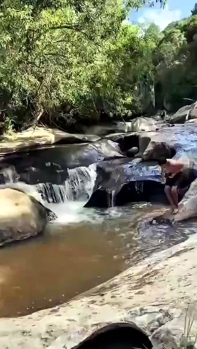 Best English title:  **“He Tried to Show Off… But Nature Had Other Plans! 😂🌊”**