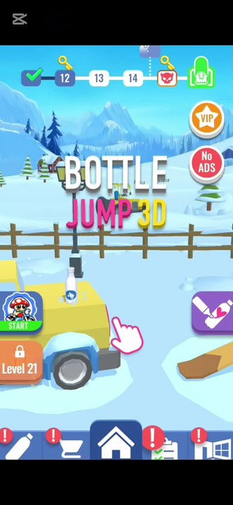 Bottle Jump 3D - Level 12 Complete