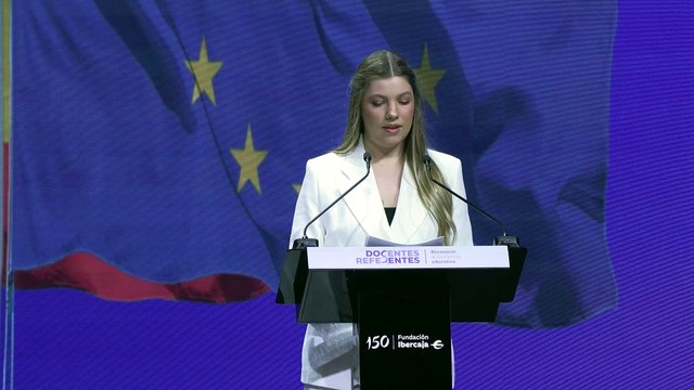 Así fue el discurso de la Infanta Sofía en la clausura del acto 'Docentes Referentes' en Zaragoza