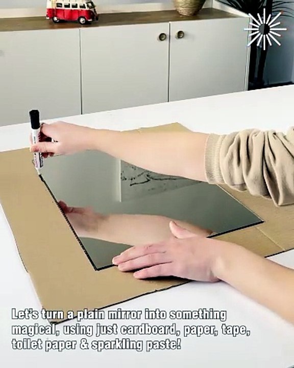 Turning a plain mirror into something special,...