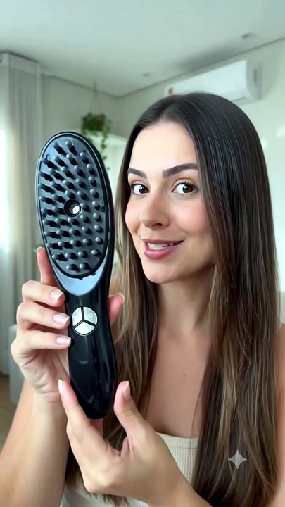 Escova Massageadora com Laser 4 em 1 – Tratamento Capilar e Antiqueda