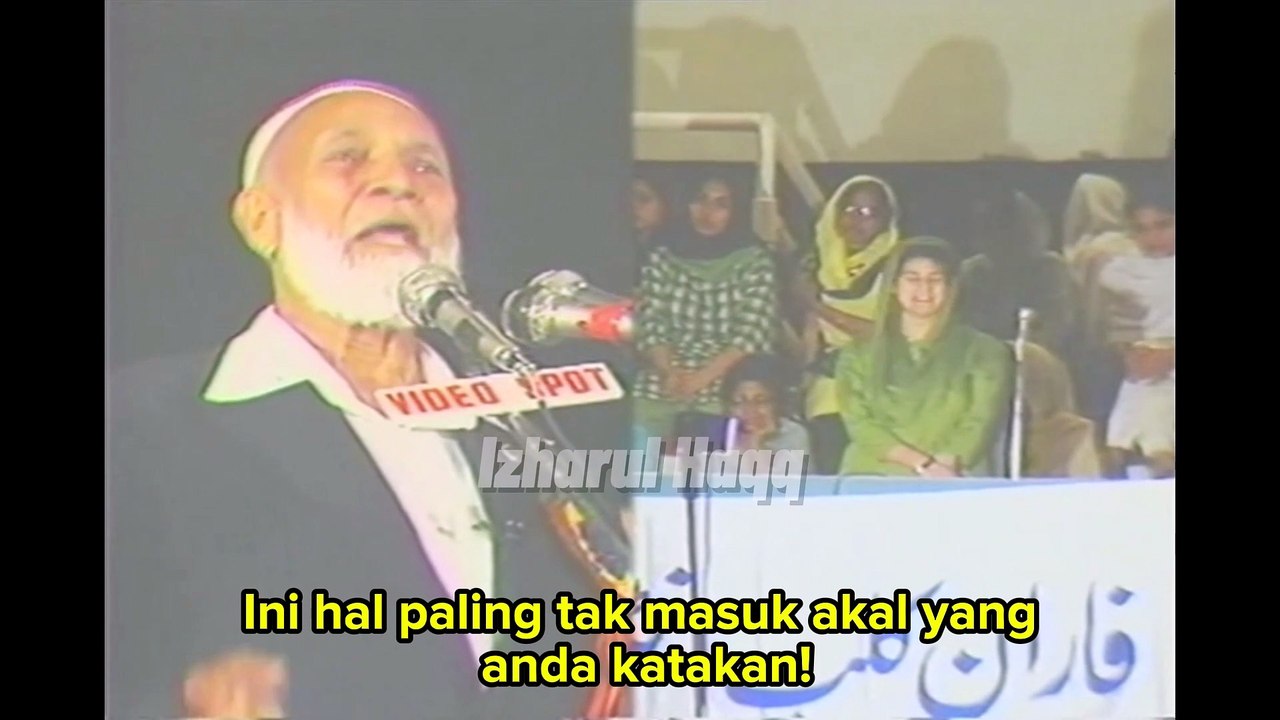 Ahmed Deedat menjawab cocoklogi Kristen "Tuhan 3 in 1"