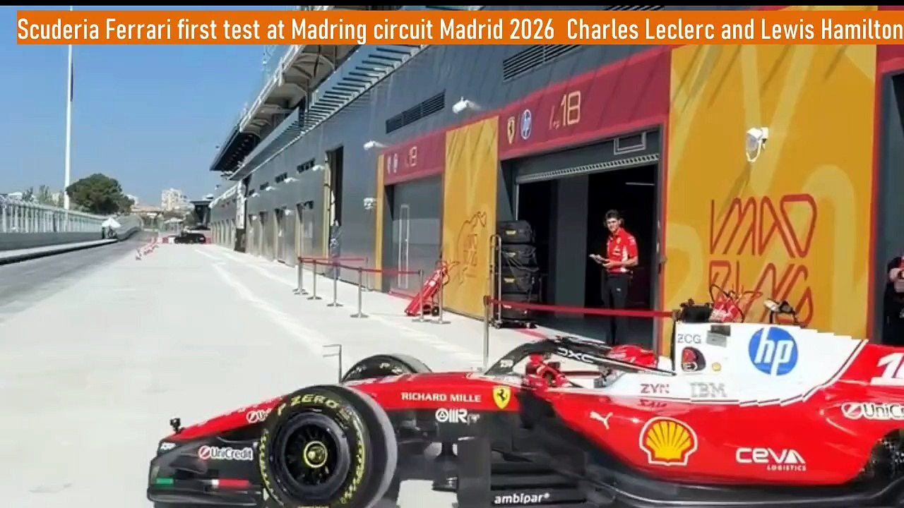 Scuderia Ferrari F1 first test ontrack Madrid Circuit_MADRING_2026
