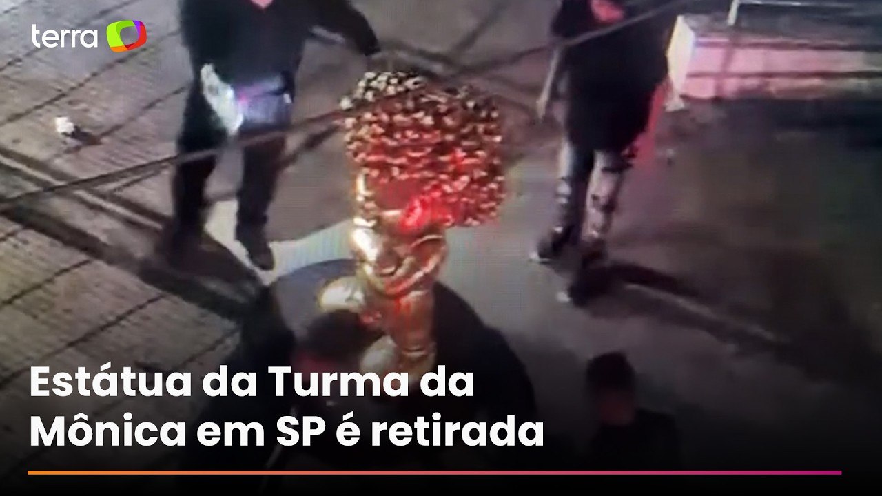 Estátua de personagem da Turma da Mônica não foi alvo de vandalismo em SP, diz prefeitura