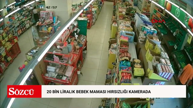 Tekirdağ'da marketlerden 20 bin liralık bebek maması hırsızlığı kamerada; 2 tutuklama