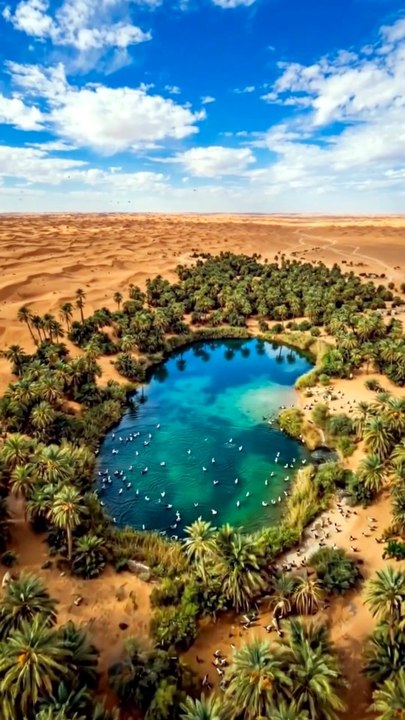 Oasis in different time and different color.