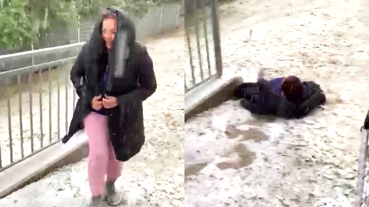 Massive Attempt: Mother-in-Law's Snow Walking Experience Goes Awry