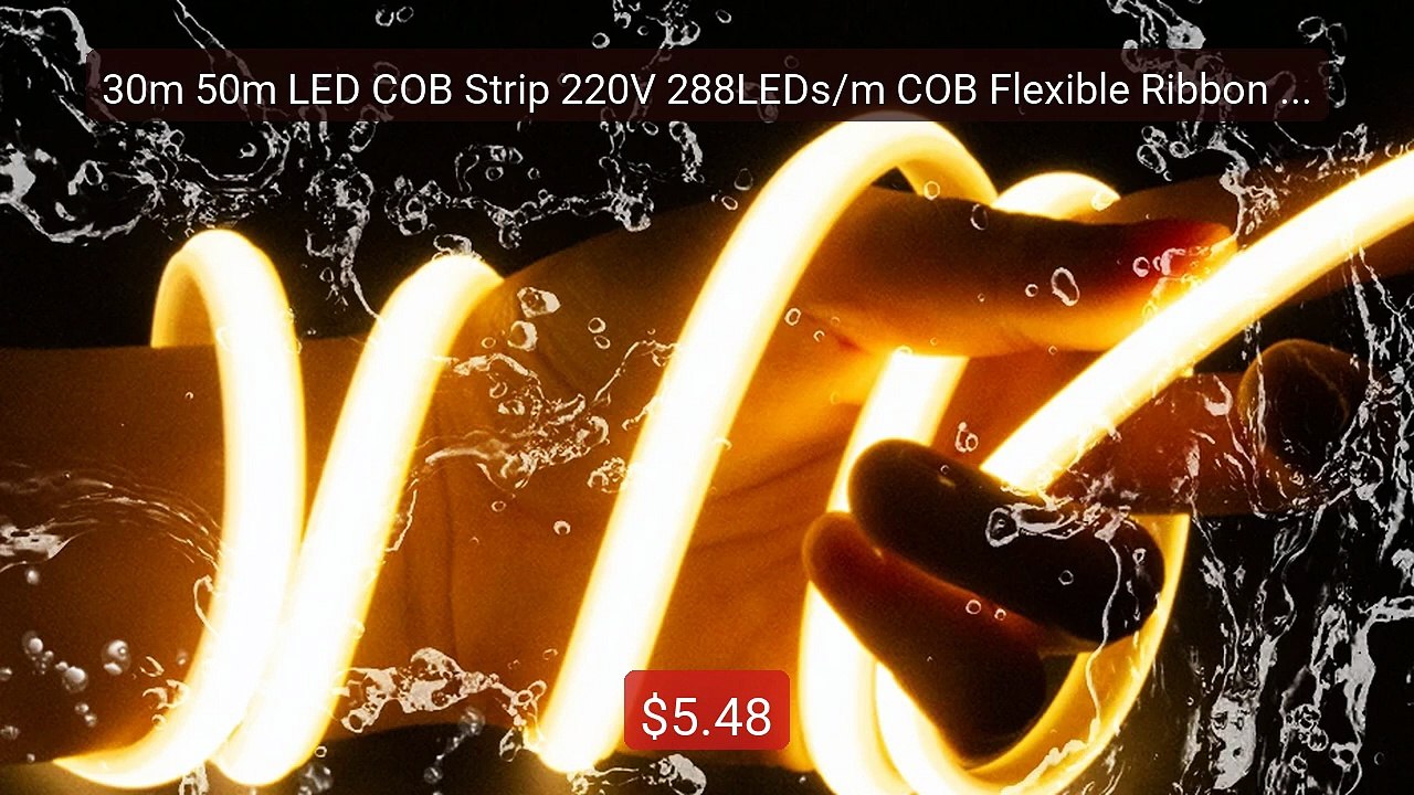 30m 50m LED COB Strip 220V 288LEDs/m COB Flexible Ribbon LED ... -- Amazing Value 2026 | Must Have!