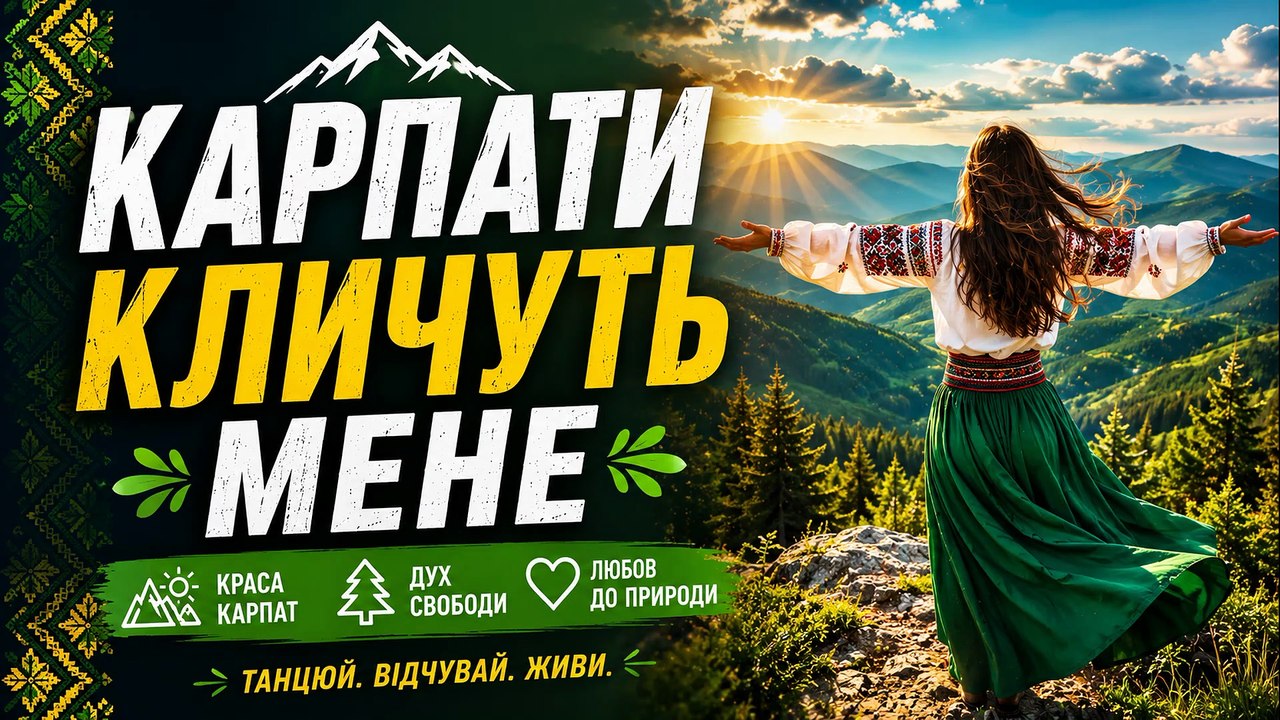 The Carpathians Are Calling Me 💚 Ukrainian Dance Pop | Carpathian Mountains Song