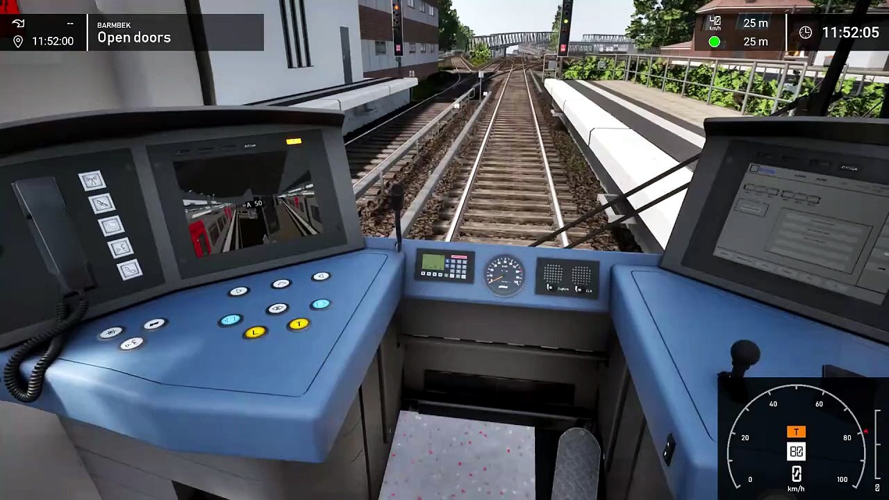 SIMULATOR   S0010 - SUBWAY SIM HAMBURG 1080P HD GAMEPLAY