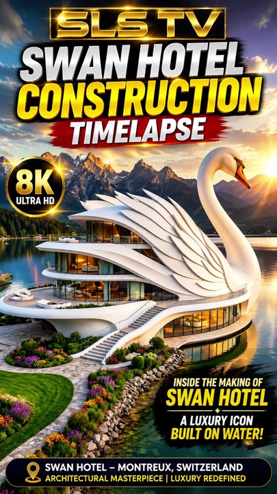 Inside the Construction of the Stunning Swan Hotel | Luxury Lakeside Architecture in 8K