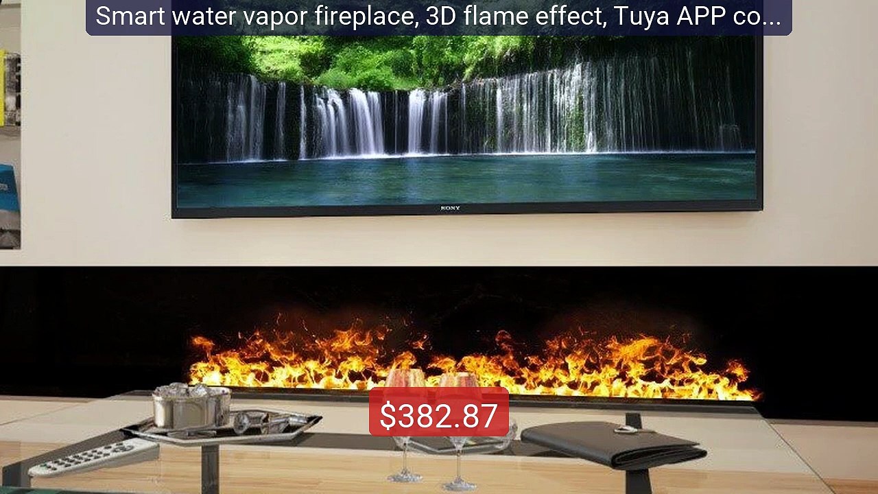 Smart water vapor fireplace, 3D flame effect, Tuya APP control... -- Best Buy 2026 | Great Quality!