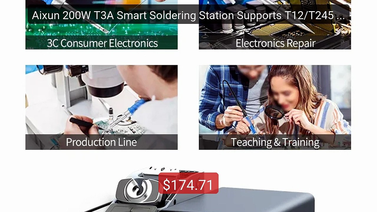 Aixun 200W T3A Smart Soldering Station Supports T12/T245 Handl... -- Best Buy 2026 | Great Quality!