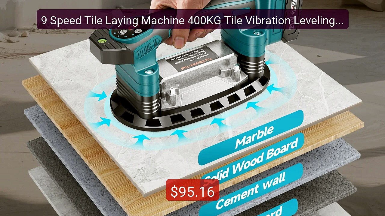 9 Speed Tile Laying Machine 400KG Tile Vibration Leveling Mac... -- Amazing Value 2026 | Must Have!