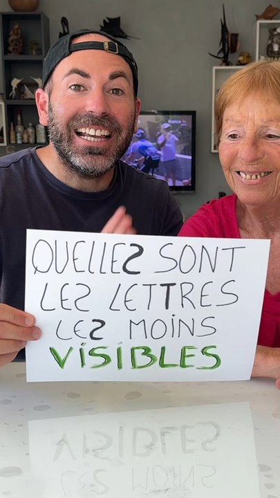 QUELLES SONT LES LETTRES LES MOINS VISIBLES 👀