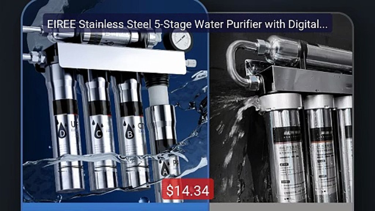 EIREE Stainless Steel 5-Stage Water Purifier with Digital D... -- Top Pick 2026 | Unbeatable Price!