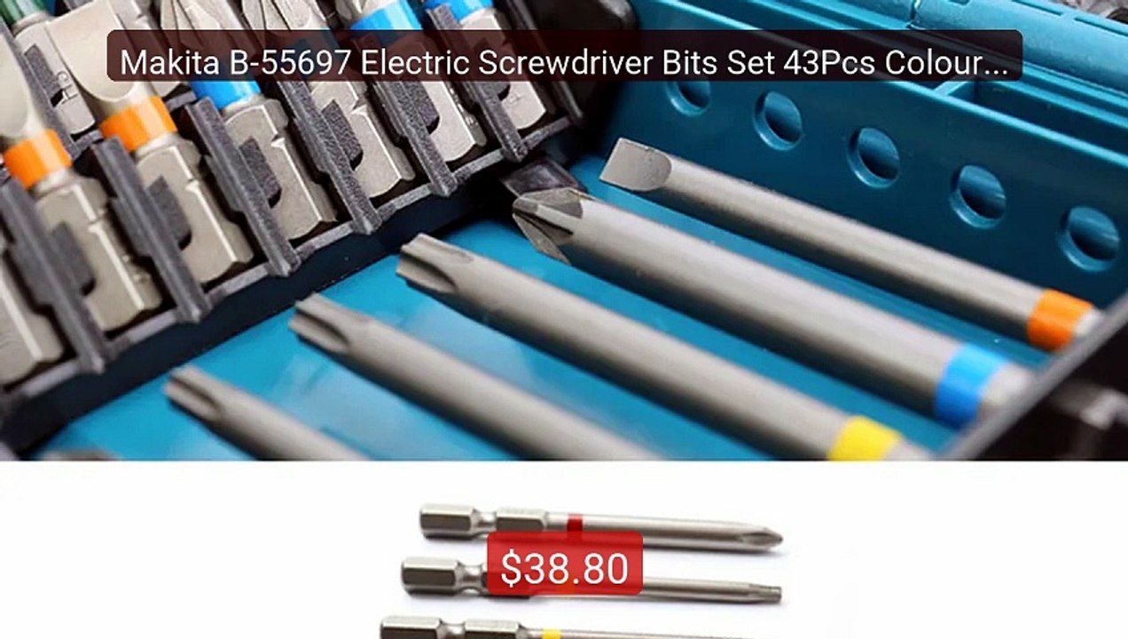 Makita B-55697 Electric Screwdriver Bits Set 43Pcs Colour Code... -- Best Buy 2026 | Great Quality!