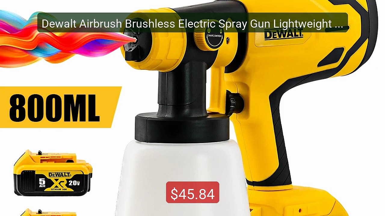 Dewalt Airbrush Brushless Electric Spray Gun Lightweight Paint Spra... -- Top Rated 2026 | Buy Now!