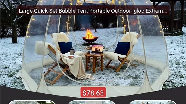 Large Quick-Set Bubble Tent Portable Outdoor Igloo Extreme Col... Hot Deal 2026 | Limited Offer!