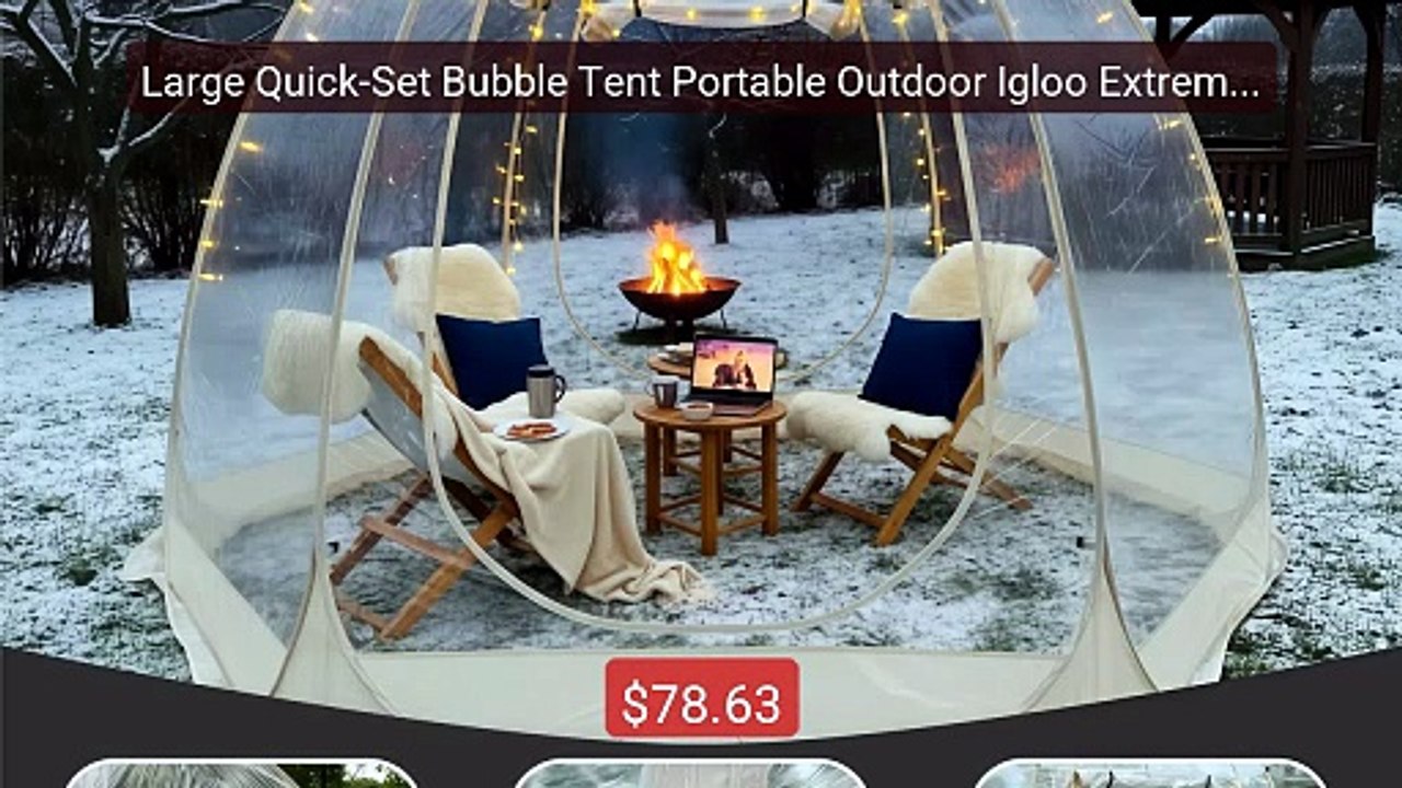 Large Quick-Set Bubble Tent Portable Outdoor Igloo Extreme Col... -- Hot Deal 2026 | Limited Offer!